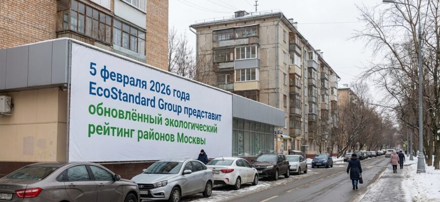 Экологический рейтинг районов Москвы 2026 от EcoStandard Group