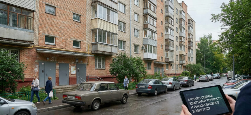 Интерфейс сервиса онлайн-оценки стоимости квартир в Москве с графиками точности и картой города