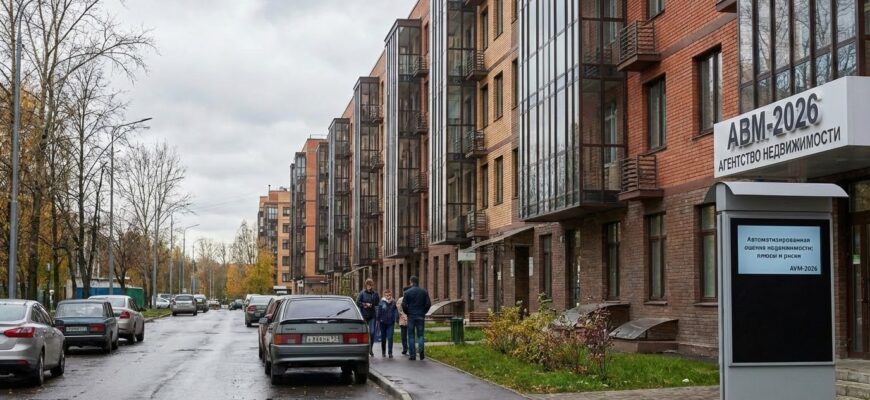 Цифровая карта Москвы с графиками автоматизированной оценки недвижимости AVM 2026