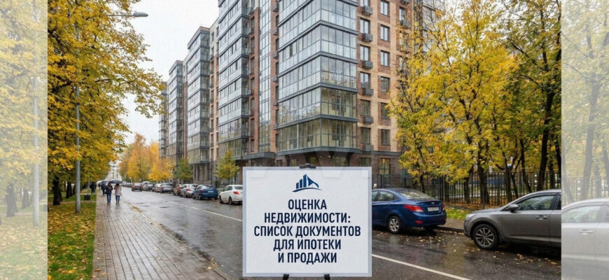 Список документов для оценки недвижимости в Москве для ипотеки и продажи
