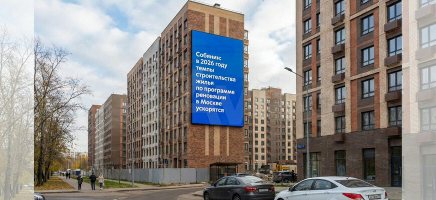 Строительство новых жилых домов в Москве по программе реновации